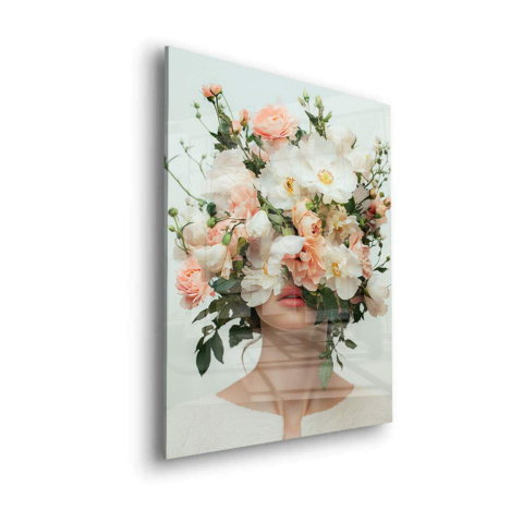 Blumenhafter Schleier Acrylglas