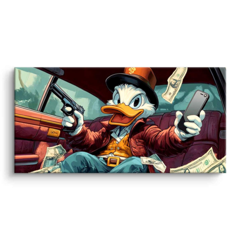 Gangster Duck PVC Mat Art
