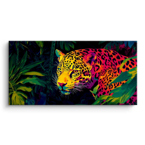 Lebendiger Dschungel Leopard PVC Matt Kunst
