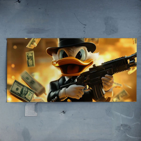 Money Heist Duck Poster Art
