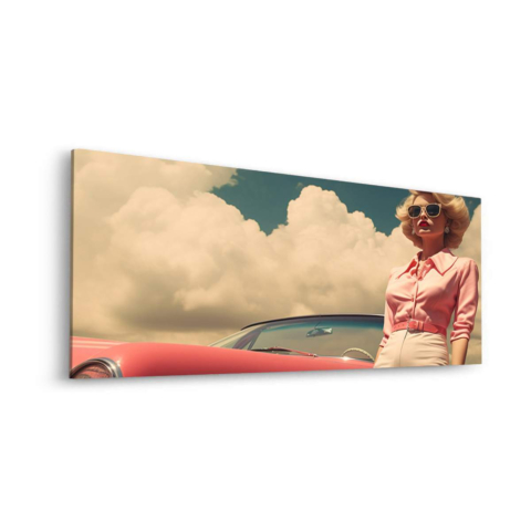 Route Rétro Glamour Dibond PVC Mat
