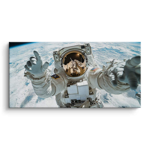 Umarmung des Astronauten Leinwandbild