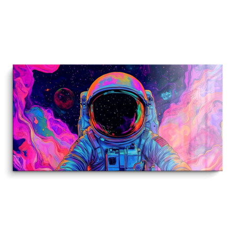 Kosmiczny Pejzaż Astronauty PCV Połysk
