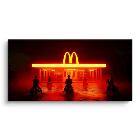 Neon Riders PVC Mat Art