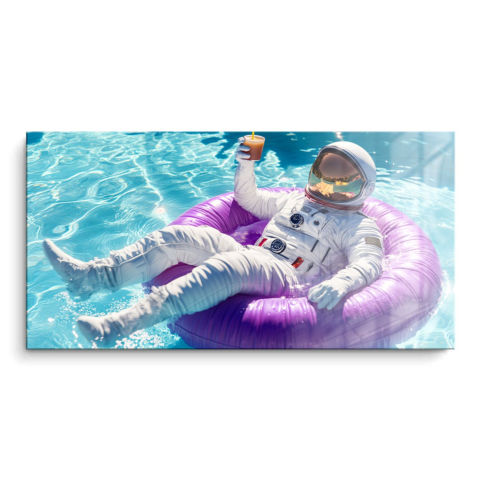 Kosmischer Chill PVC Glänzend