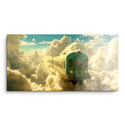 Himmlische Zugreise PVC Glänzend