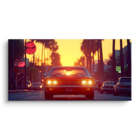 Sunset Drive PVC Mat Art