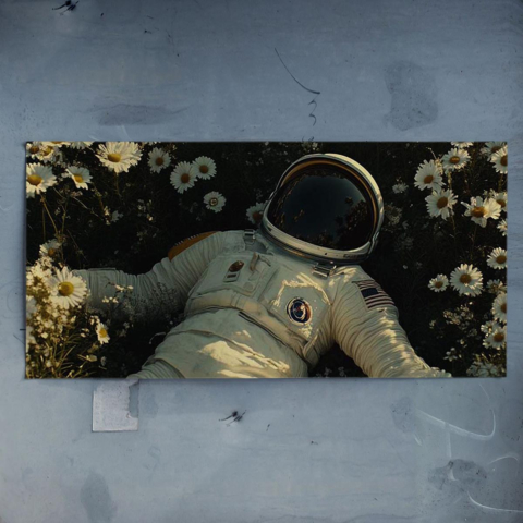 Astronauta w Rozkwicie Plakat