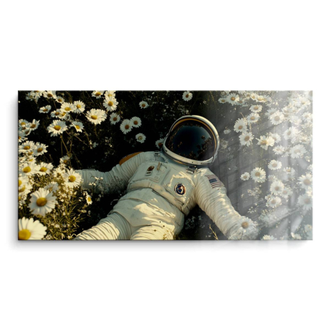 Astronaut in Bloom PVC Glänzend