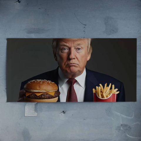 Fast Food Icon Poster Art → Fast-Food-Ikon Poster