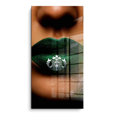 Starbucks Lips PVC Gloss Art