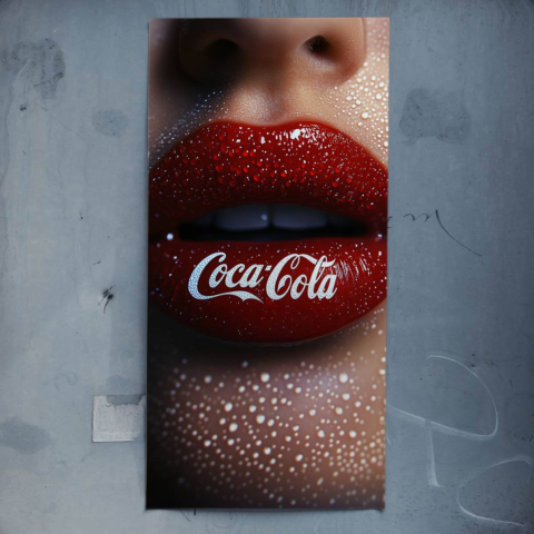 Lèvres Coca-Cola Poster