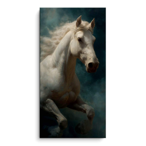 Majestic White Stallion PVC Matt Art