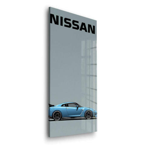 Nissan GT-R Arte en Vidrio Acrílico