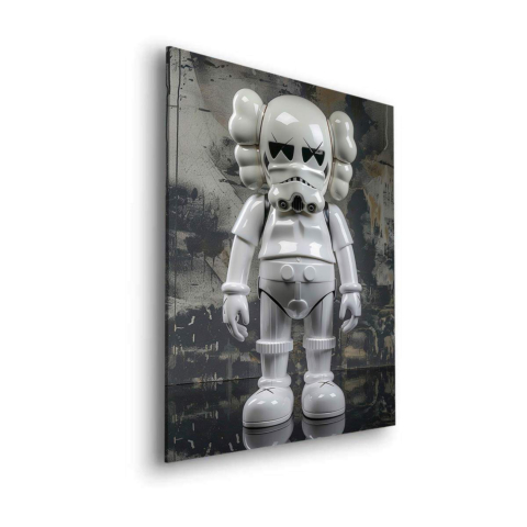 Niedźwiedź z Żołnierzem Stormtrooper Obraz na Płótnie