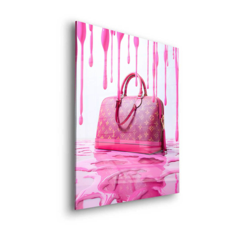 Pinkes Luxus-Tasche Acrylglas