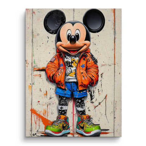 Stylowy Mickey Obraz na Płótnie