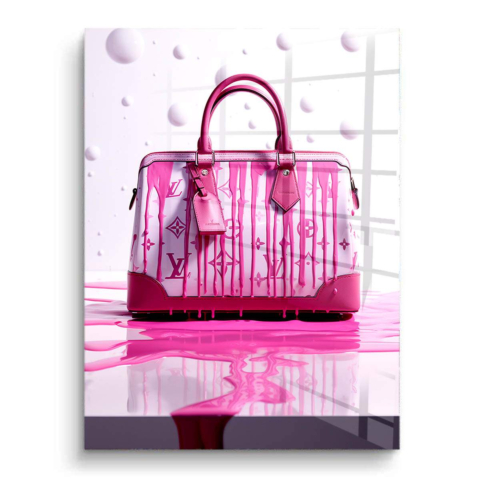 Pink Drip Bag PVC Gloss Art