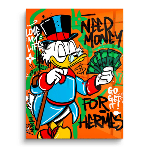 Money Grab PVC Gloss Art