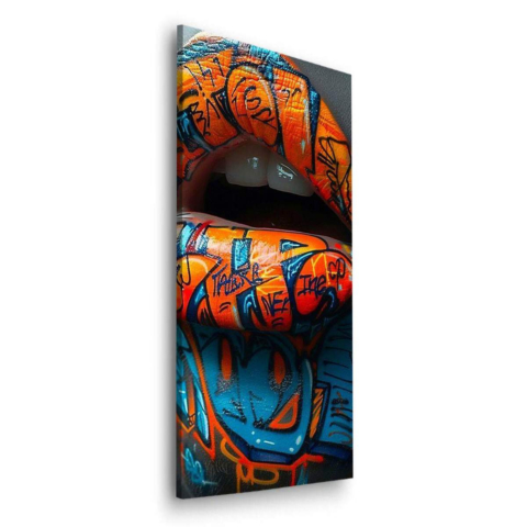 Graffiti Miejskie Usta Dibond Matowy Art