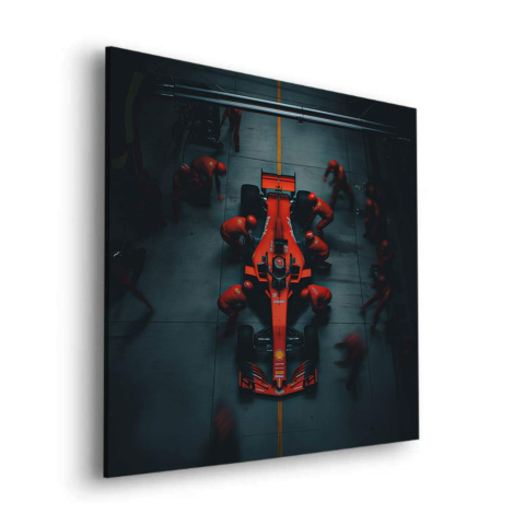 Arrêt au stand Ferrari Dibond PVC Mat