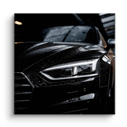 Schwarzes Auto Leinwandbild