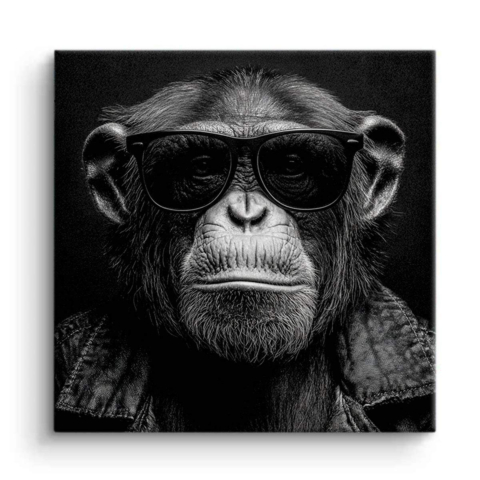 Singe avec des lunettes Toile