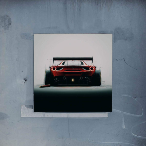 Poster Ferrari Racer