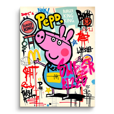 Peppa Pig Graffiti PVC Matt Art