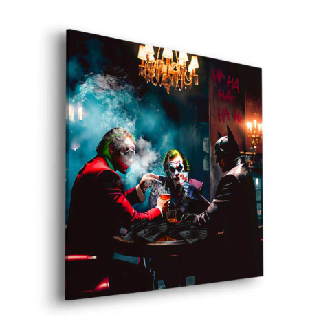 Joker i Batman Graficzny Obraz na Dibondzie PCV Matowe