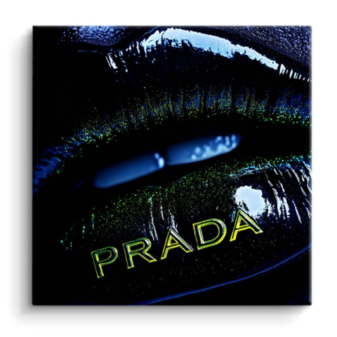 Neon Lipstick Logo PVC Matt Art