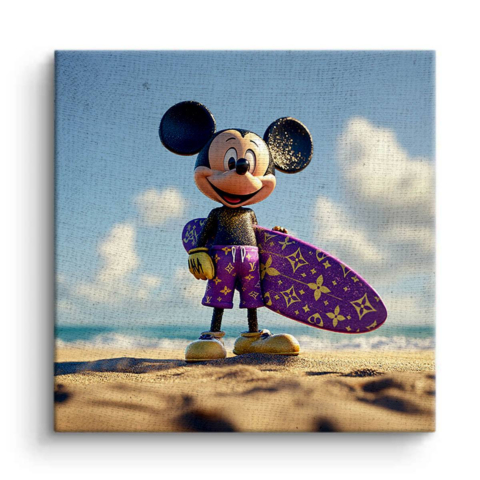 Mickey Surfista Lienzo