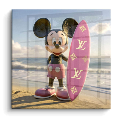 Mickey Surfing PVC Gloss Art