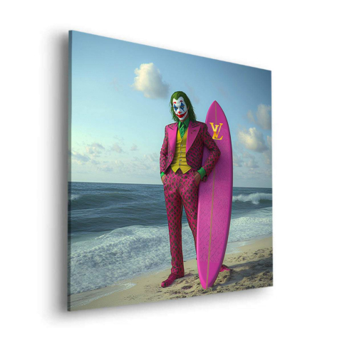 Joker Surfing Style Obraz na Płótnie Dibond Matowy