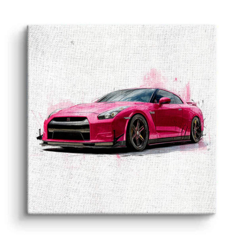 Pink Speedster Leinwandbild