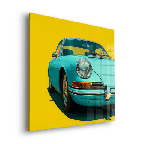 Vintage Sports Car Acrylic Glass Art