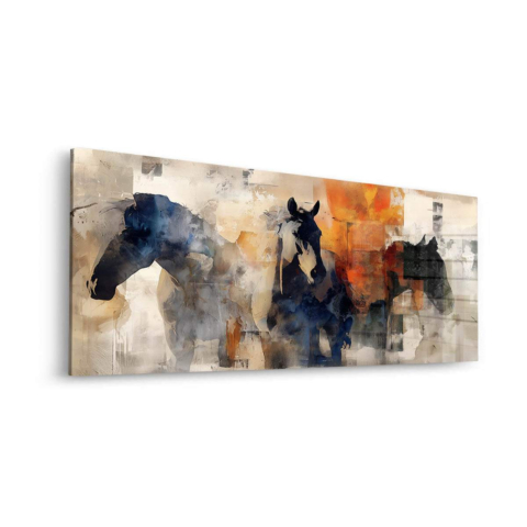 Wilde Pferde Abstrakte Acrylglas Kunst