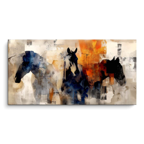 Wild Horses Abstract PVC Matt Art