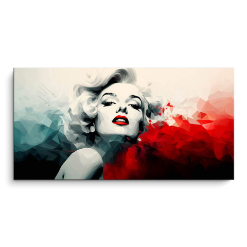 Glamorous Polygon Portrait PVC Matt Art