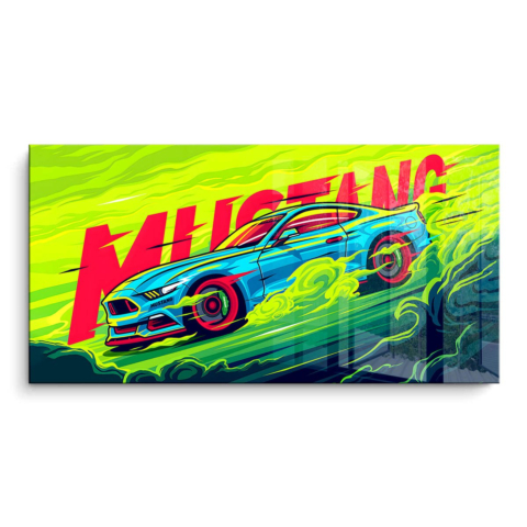 Mustang Rennwagen PVC Glänzend