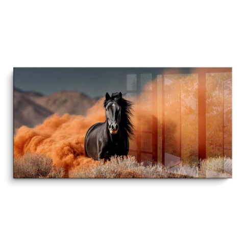 Wildes Hengst PVC Glänzend Kunst