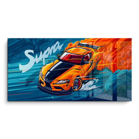 Rasende Flamme PVC Glänzend Kunst