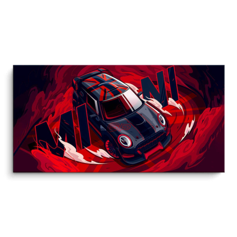 Rote Ruine PVC Matt Art