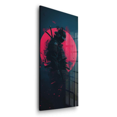 Samurai-Silhouette Acrylglas