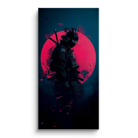 Samurai Silhouette PVC Matt Kunst