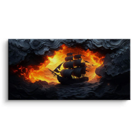 Barco Fantasma Lienzo