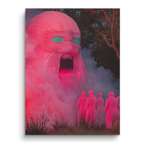 Despertar del Monstruo Rosa Lienzo