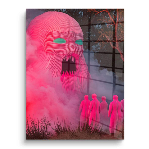 Pink Monster Awakening PVC Gloss Art