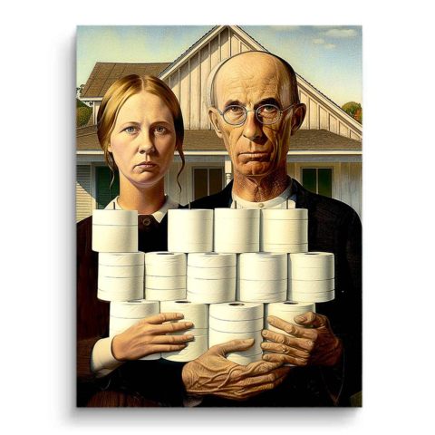 Toilettenpapier Monopoly PVC Matt Kunst