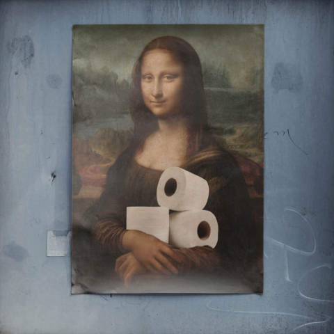 Arte de papel higiénico Póster